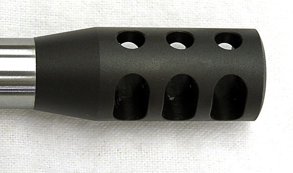 Side and Top View of Quick Discharge Muzzle Brake
